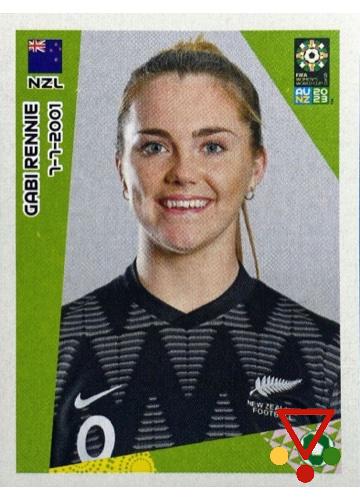 18 Gabi Rennie de la colección FIFA Womens World Cup AU NZ 2023 en ACABARAMOS.COM