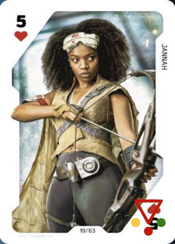 19 Jannah de la colección Star Wars. Juego de cartas en ACABARAMOS.COM
