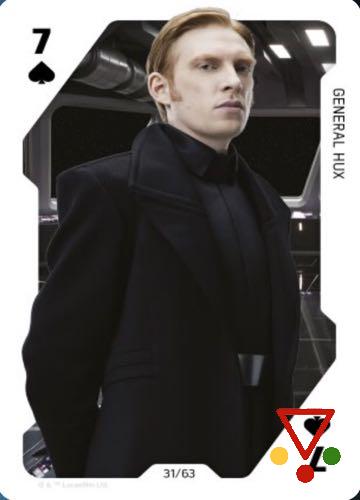 31 General Hux de la colección Star Wars. Juego de cartas en ACABARAMOS.COM