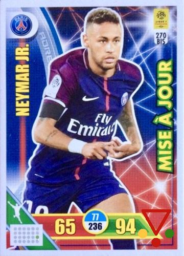 270bis Neymar Jr. de la colección Foot 2017-2018 Adrenalyn XL en ACABARAMOS.COM