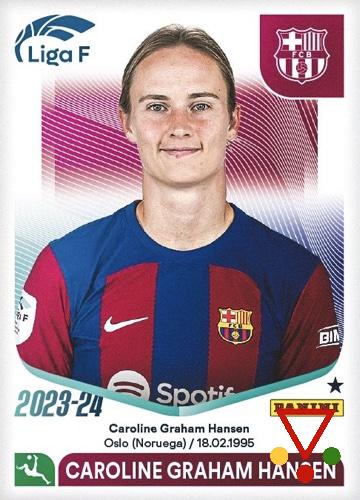 61 Caroline Graham Hansen de la colección LIGA F 2023-24 en ACABARAMOS.COM