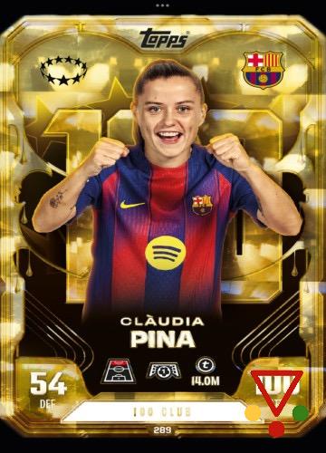 289 Claudia Pina de la colección UEFA Champions League & Europa League 2025-26. Match Attax Extra en ACABARAMOS.COM