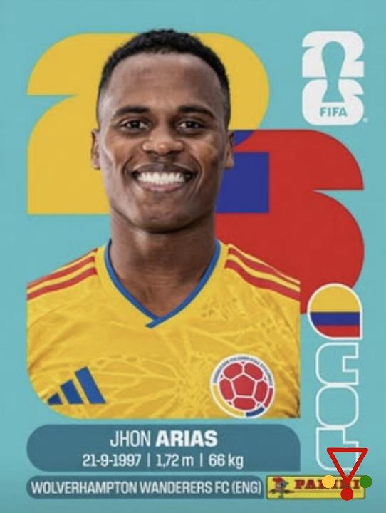 COL17 Jhon Arias de la colección FIFA World Cup 2026 Sticker Collection en ACABARAMOS.COM