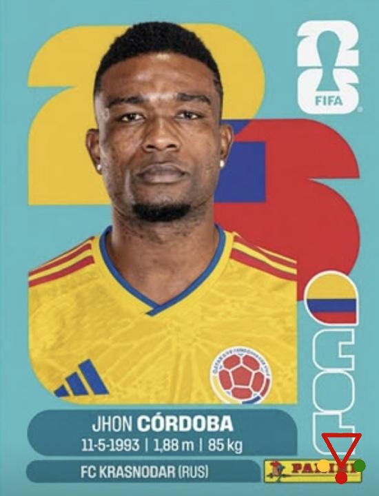 COL18 Jhon Cordoba de la colección FIFA World Cup 2026 Sticker Collection en ACABARAMOS.COM