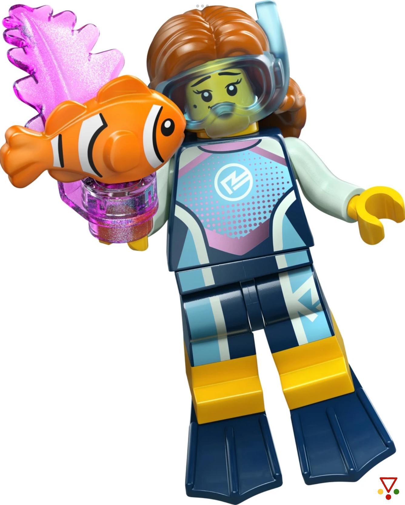 2 Biologa marina de la colección Minifiguras LEGO Serie 29 (71052) en ACABARAMOS.COM