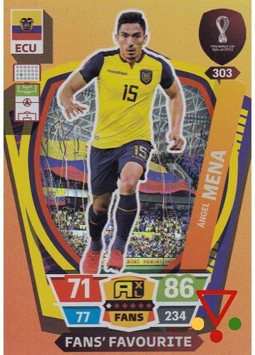 303 Ángel Mena de la colección FIFA World Cup Qatar 2022. Adrenalyn XL en ACABARAMOS.COM