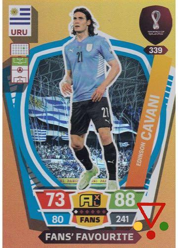 339 Edinson Cavani de la colección FIFA World Cup Qatar 2022. Adrenalyn XL en ACABARAMOS.COM