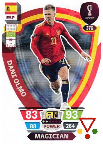 376 Dani Olmo de la colección FIFA World Cup Qatar 2022. Adrenalyn XL en ACABARAMOS.COM