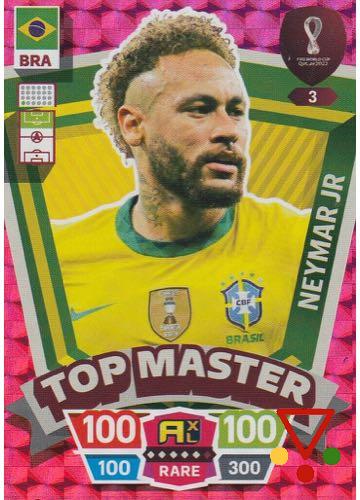 3 Neymar Jr de la colección FIFA World Cup Qatar 2022. Adrenalyn XL en ACABARAMOS.COM