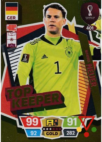 401 Manuel Neuer de la colección FIFA World Cup Qatar 2022. Adrenalyn XL en ACABARAMOS.COM