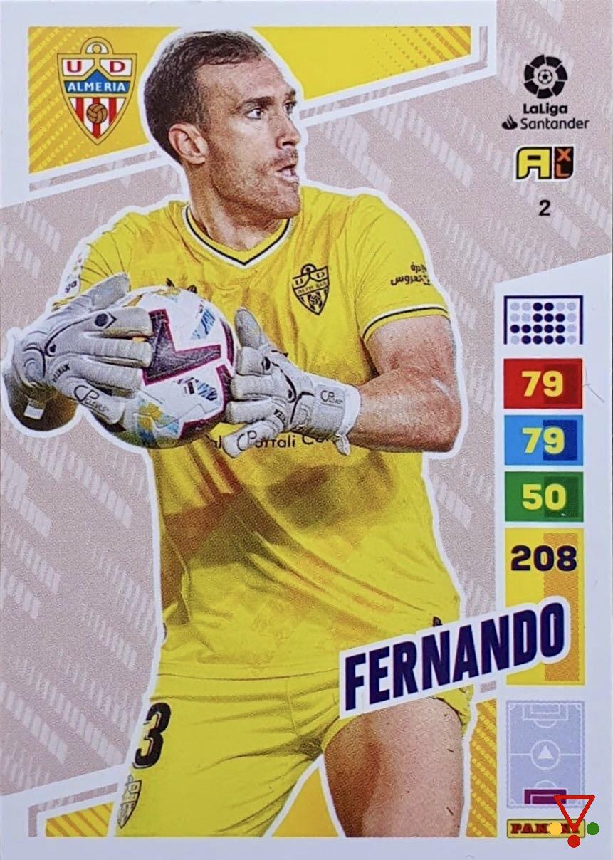 2 Fernando de la colección Adrenalyn XL Liga Santander 2022-23 en ACABARAMOS.COM