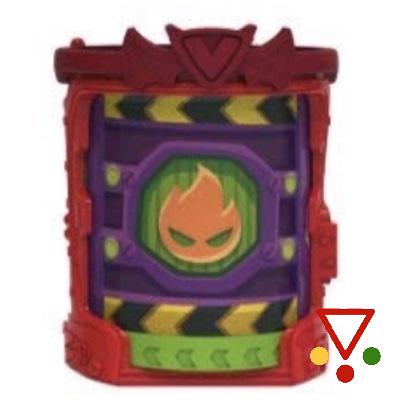 G7 Guarida Villanos Roja techo Rojo de la colección SuperZings Serie 2 en ACABARAMOS.COM