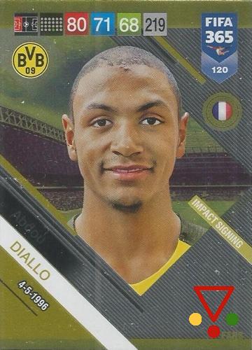 120 Abdou Diallo (Impact Signing) de la colección FIFA 365 2019 Adrenalyn XL en ACABARAMOS.COM