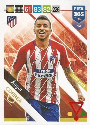 43 Ángel Correa de la colección FIFA 365 2019 Adrenalyn XL en ACABARAMOS.COM