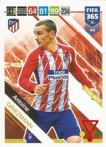 44 Griezmann de la colección FIFA 365 2019 Adrenalyn XL en ACABARAMOS.COM