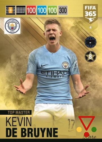 4 Kevin De Bruyne de la colección FIFA 365 2019 Adrenalyn XL en ACABARAMOS.COM
