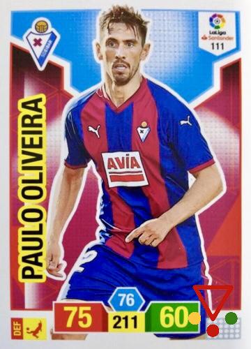 111 Paulo Oliveira de la colección Adrenalyn XL Liga Santander 2018-19 en ACABARAMOS.COM