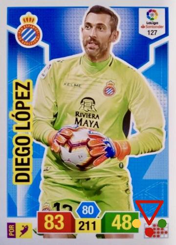 127 Diego López de la colección Adrenalyn XL Liga Santander 2018-19 en ACABARAMOS.COM