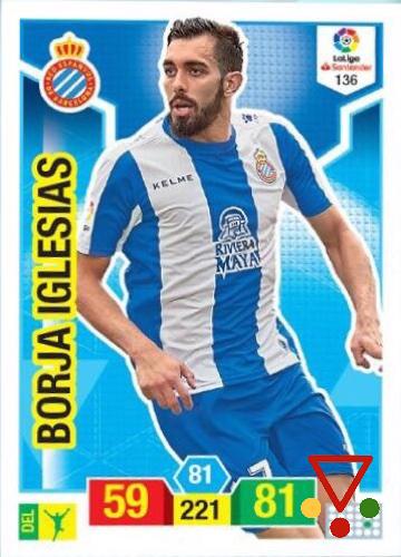 136 Borja Iglesias de la colección Adrenalyn XL Liga Santander 2018-19 en ACABARAMOS.COM