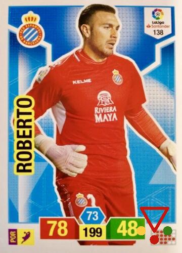 138 Roberto de la colección Adrenalyn XL Liga Santander 2018-19 en ACABARAMOS.COM