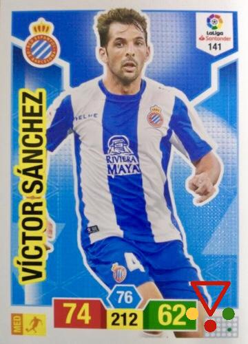 141 Víctor Sánchez de la colección Adrenalyn XL Liga Santander 2018-19 en ACABARAMOS.COM