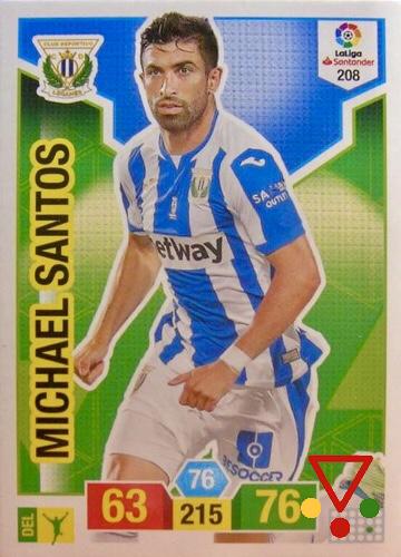 208 Michael Santos de la colección Adrenalyn XL Liga Santander 2018-19 en ACABARAMOS.COM