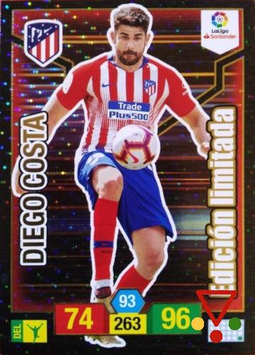 EDL3 Diego Costa (Megapack de lanzamiento) de la colección Adrenalyn XL Liga Santander 2018-19 en ACABARAMOS.COM