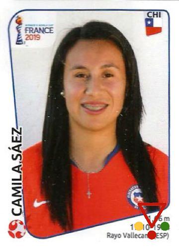 446 Camila Sáez de la colección FIFA Womens World Cup France 2019 en ACABARAMOS.COM