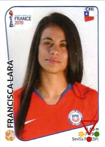 452 Francisca Lara de la colección FIFA Womens World Cup France 2019 en ACABARAMOS.COM