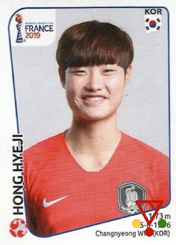 46 Hong Hyeji de la colección FIFA Womens World Cup France 2019 en ACABARAMOS.COM