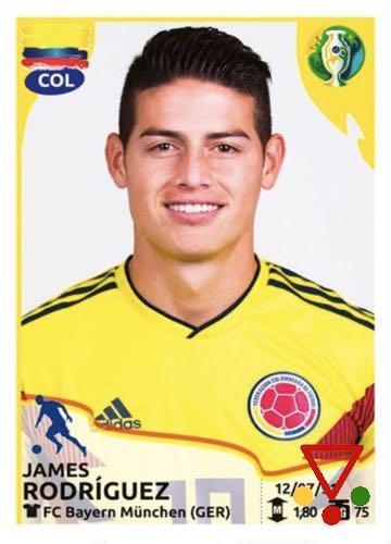 163 James Rodríguez de la colección Conmebol Copa América 2019 Brasil en ACABARAMOS.COM