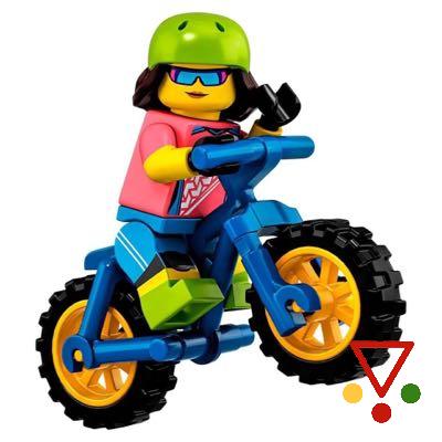 16 Ciclista de la colección Minifiguras LEGO Serie 19 (71025) en ACABARAMOS.COM