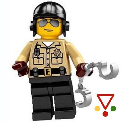6 Policía de tráfico de la colección Minifiguras LEGO Serie 2 (8684) en ACABARAMOS.COM
