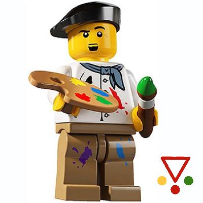 14 Pintor de la colección Minifiguras LEGO Serie 4 (8804) en ACABARAMOS.COM