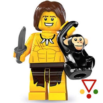 10 Tarzán de los Monos de la colección Minifiguras LEGO Serie 7 (8831) en ACABARAMOS.COM