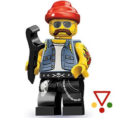 16 Mecánico de motos de la colección Minifiguras LEGO Serie 10 (71001) en ACABARAMOS.COM