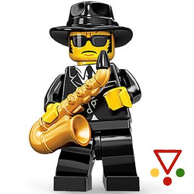 12 Músico de Jazz de la colección Minifiguras LEGO Serie 11 (71002) en ACABARAMOS.COM