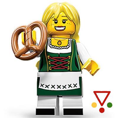3 Tirolesa con Pretzel de la colección Minifiguras LEGO Serie 11 (71002) en ACABARAMOS.COM